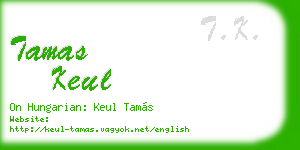 tamas keul business card